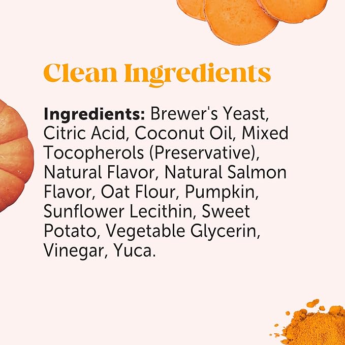 Allergy Skin Health - Allergy Itch Relief, Fish Oil for Dogs, Probiotics for Healthy Skin, Shiny Coats, Helps Reduce Normal Shedding, Soft Chews for Healthy Skin & Coat - 90 Ct (Salmon)