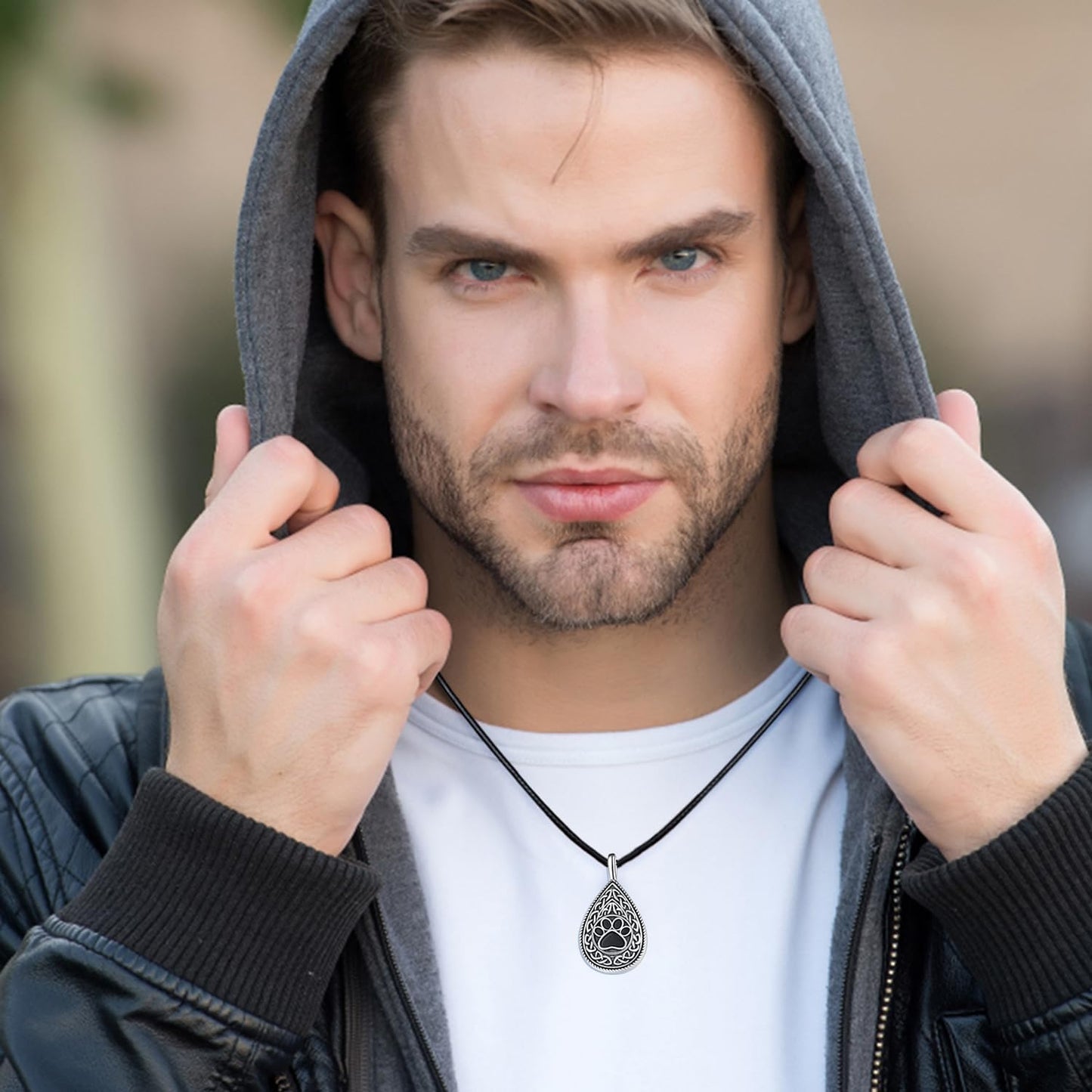 Dreamboat Pet Urn Necklace for Dog Cat Ashes 925 Sterling Silver Paw Print Cremation Keepsake Pendant Celtic Knot Memorial Jewelry Gifts for Women Men