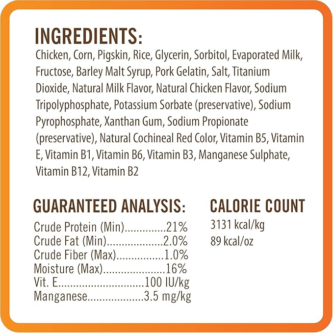 NutriChomps Dog Chews, 6-inch Twists, Easy to Digest, Rawhide-Free Dog Treats, 21 Count, Real Chicken flavor