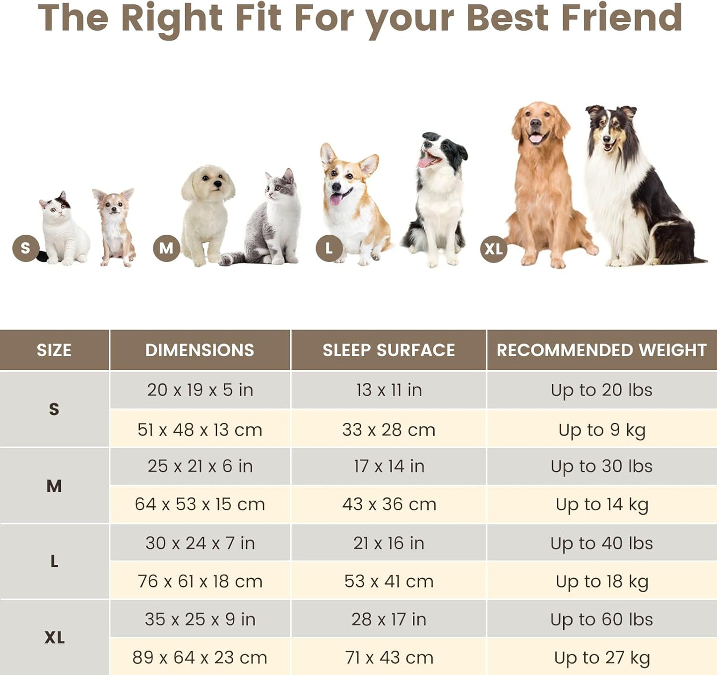 Miguel Faux Linen Dog Bed with Removable Cushion Pillow for Medium Small Dogs, Washable Pet Bed with Side Easy to Wash Puppy Bed, Rectangle Cat Bed for Indoor Cat with Anti-Slip Bottom, Beige 35 Inch