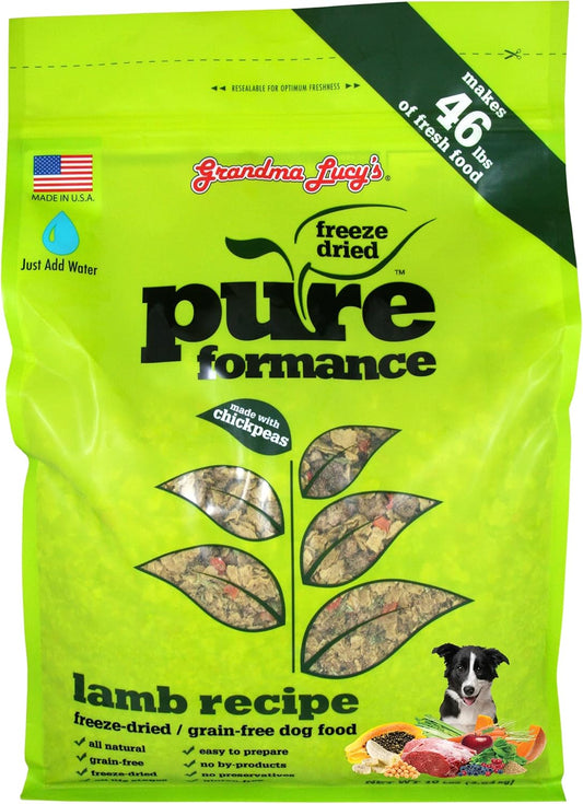 GRANDMA LUCY'S 844214 Pureformance Grain Free Lamb Food for Dogs, 10-Pound