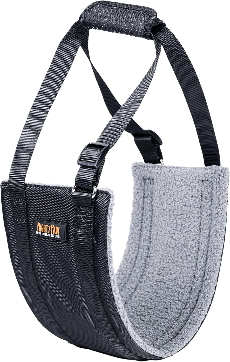 Mighty Paw Dog Lift Harness - 0-20 lbs Dog Hip and Hind Leg Support Sling - Comfortable Assistance for Elderly or Injured Pets with Hip and ACL Brace - Back Support Harness Carrying Sling - Small