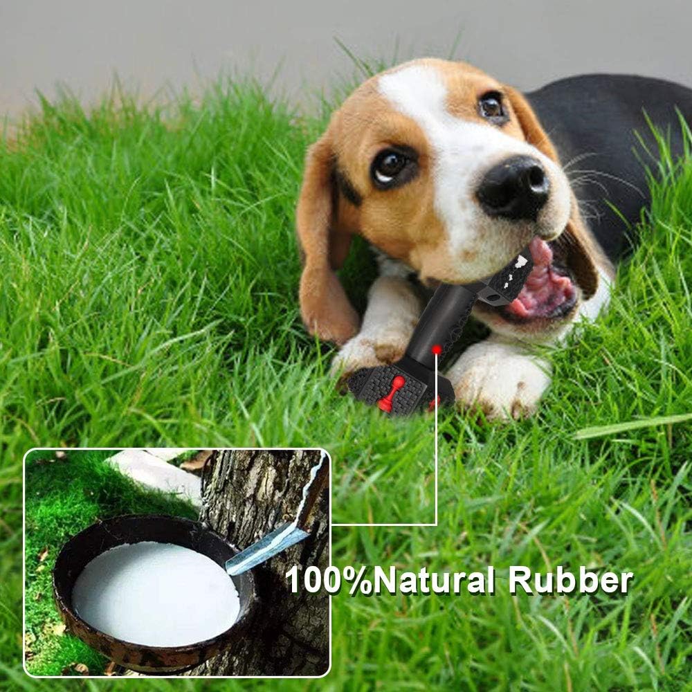 Dog Chew Toys for Aggressive Chewers,Food Grade Non-Toxic Dental Pet Toy,Tough Durable Indestructible Dog Toys for Small Medium Dogs.Black（8IB-15IB）