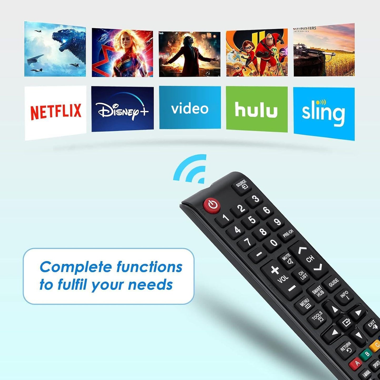 for Samsung-TV-Remote All Samsung LCD LED HDTV 3D Smart TVs by Angrox