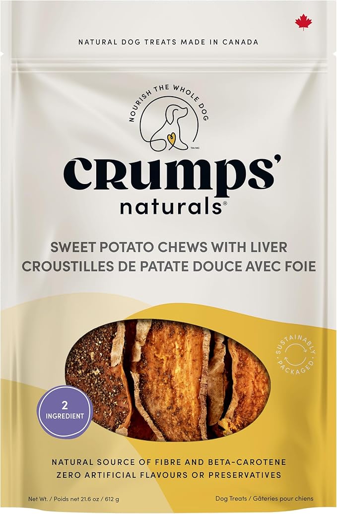 Crumps' Naturals Sweet Potato And Liver For Pets, 24-Ounce Brown