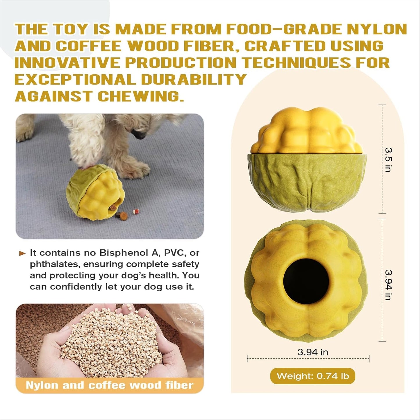 Frozen Treat Dispensing Dog Toy - Interactive Large Chew Toy for Aggressive Chewers, Freezable Fillable Rubber, Reduces Anxiety, Easy to Clean,for Small Medium Large Breeds