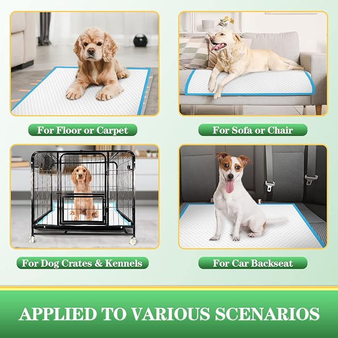 Dog Pee Pads Extra Large, 36"x36" Puppy Pads for Training, Leak-Proof Pee Pads for Dogs, Super Absorbent Puppy Potty Pads, Disposable Pet Pads for Puppies, Cats, Rabbits (30-Count)