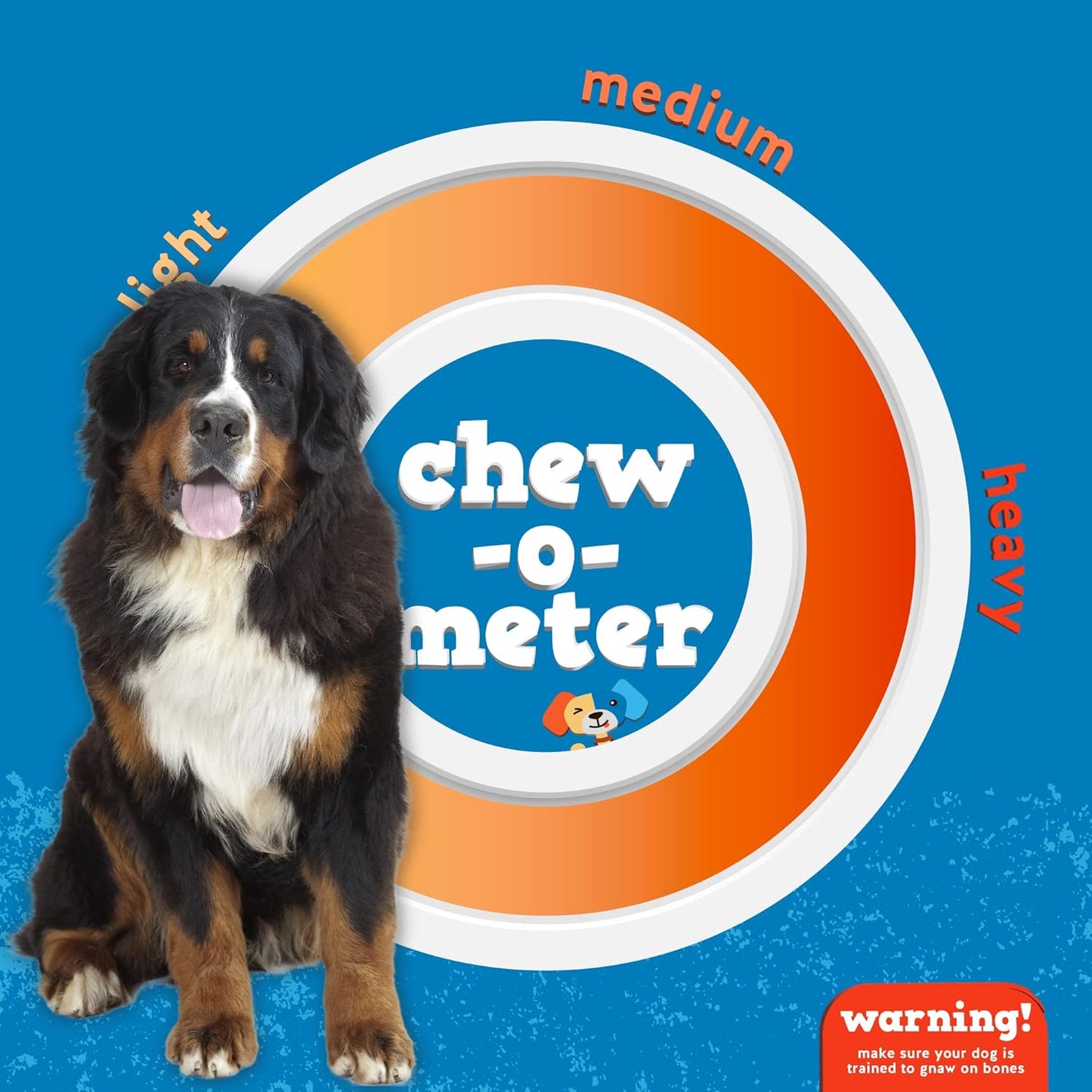 Jack&Pup 3-4" Filled Dog Bones for Small and Large Dogs, Flavored Shin Dog Bones Long Lasting, Stuffed Bone for Dogs, High Protein, Peanut Butter Flavor - 4 Pack