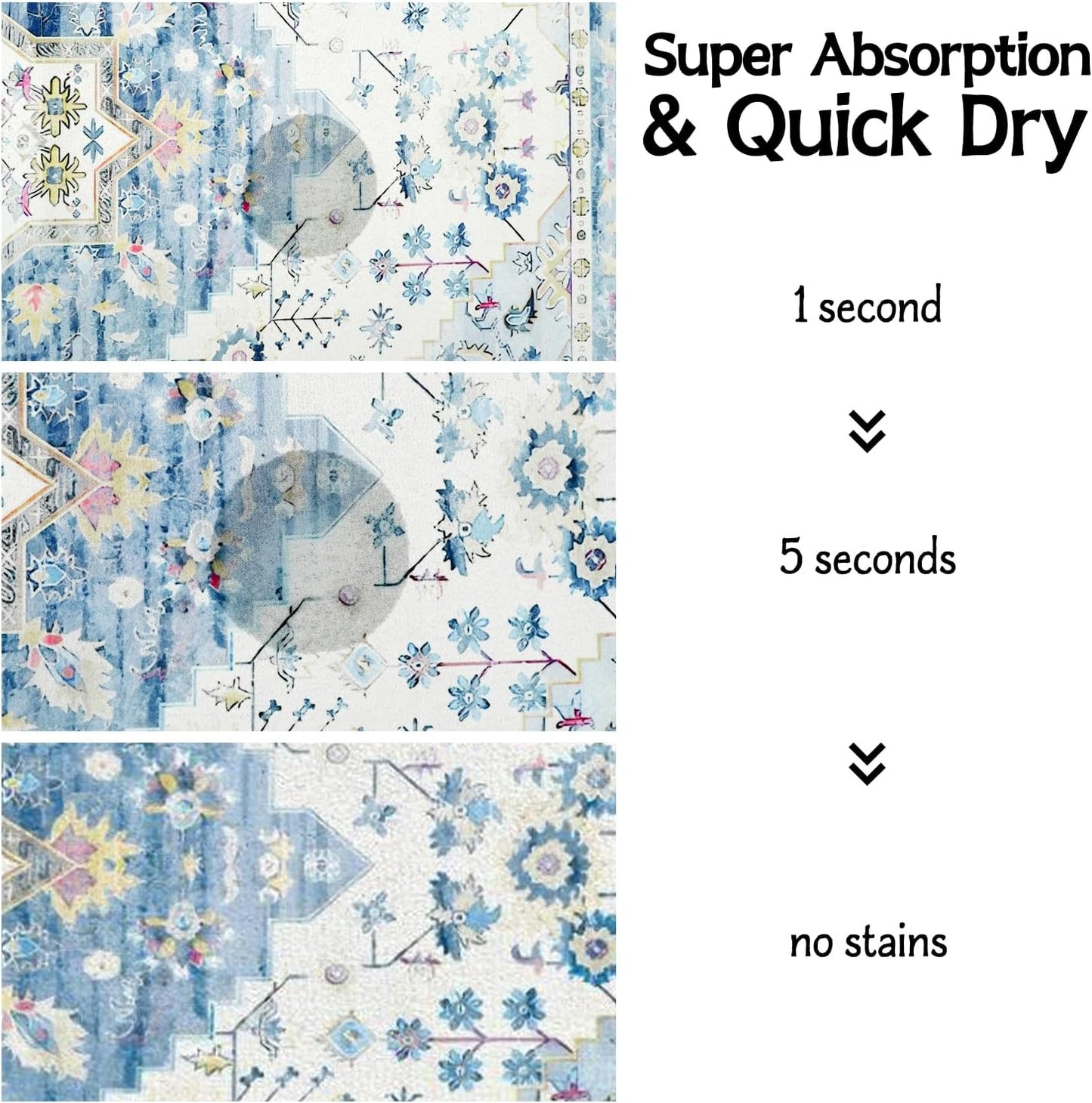 Pet Food Mats for Floor, Absorbent Dog Mat for Food and Water Dispenser Mat, Dog Food Mat Quick Dry Cat Food Mat Pet Supplies