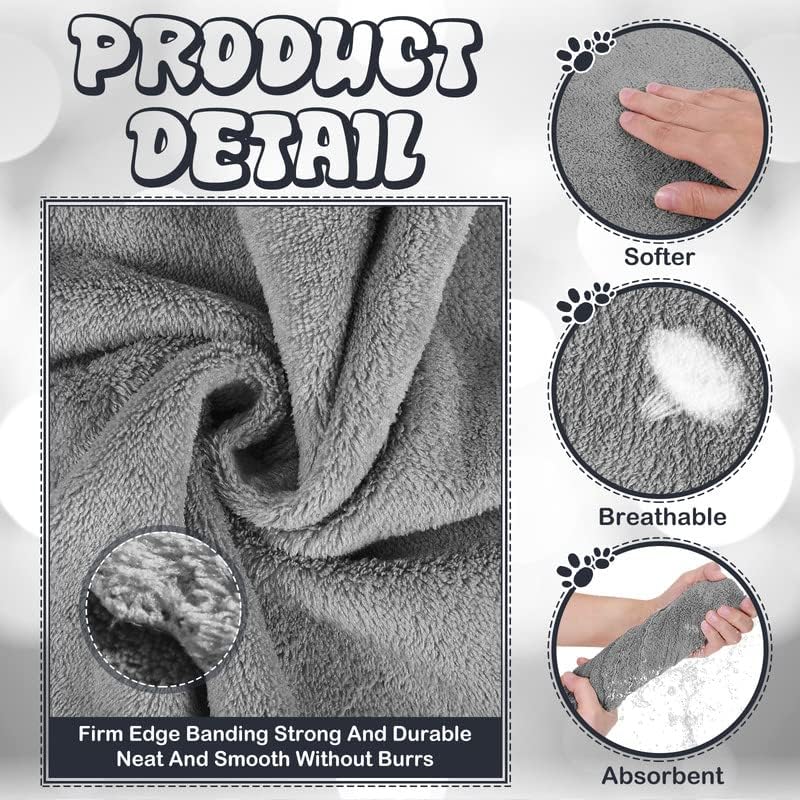 24 Pcs Guinea Pig Fleece Bedding Blankets Bulk Washable Small Animal Fleece Cage Liners Pet Wash Cloth Sleeping Mat Cover for Hamster Chinchilla Rabbit Hedgehog(13.8 x 29.5 Inch,Gray)