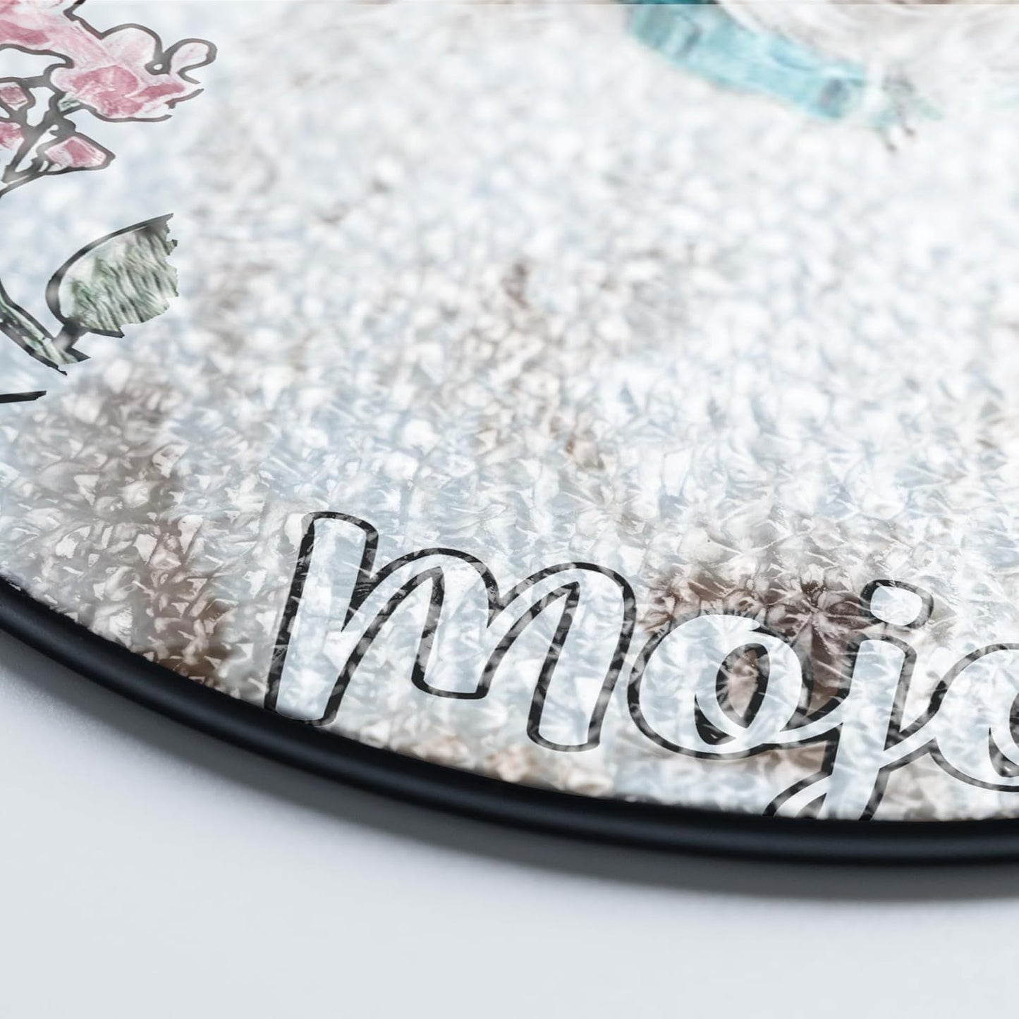 Lovely POD Personalized Horse Stained Glass Suncatcher with Photo, Custom Name Horse Ornament Window Hanging, Home Decor Gifts for Pet Day, Christmas, Memori, Sympathy Gift for Loss of Horse