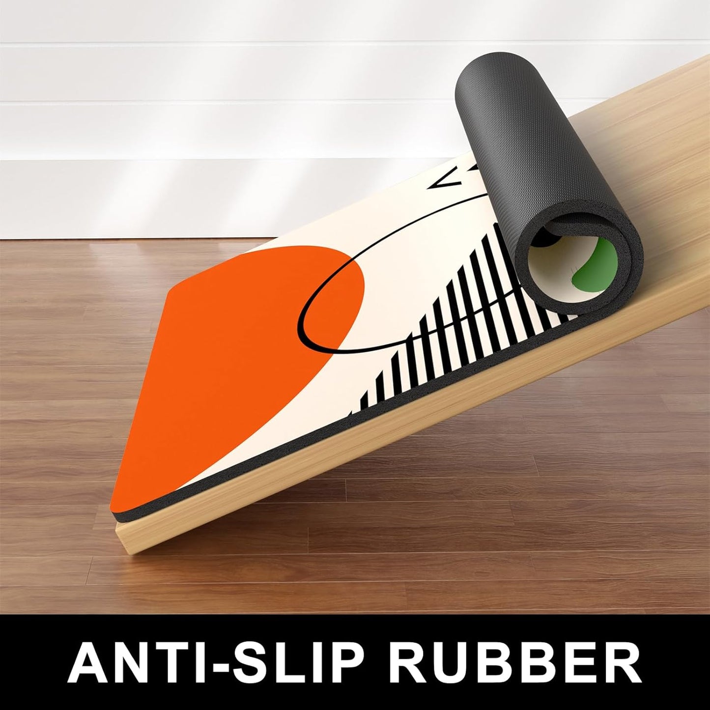 Dog Food Mat, 12" x 19" Absorbent Dog Cat Bowl Mat for Food and Water, Cute Anti-Slip Rubber Pet Feeding Rug Protect Floors, Placemat for Feeding & Watering Supplies, Modern Abstract Art