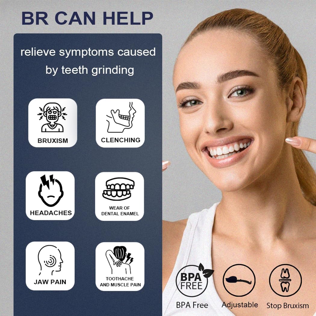 KOHEEL Mouth Guard for Teeth Grinding, Adjustable Night Guard, Stops Bruxism Dental Guard (6 Count)