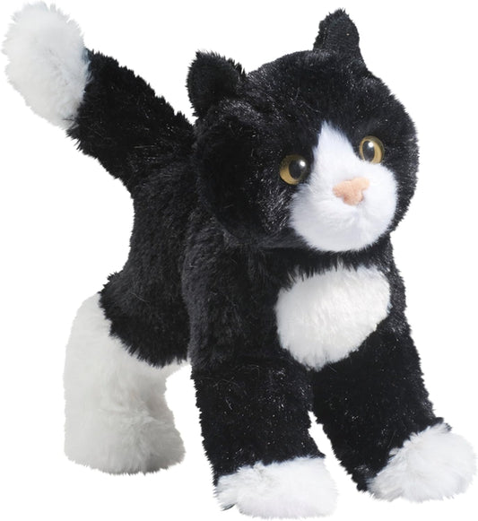 Douglas Snippy Black & White Cat Plush Stuffed Animal
