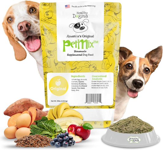 Healthy Dogma - Original PetMix - Grain-Free Human-Grade Food for Small and Large Breeds - for Dogs with Allergies (10 lbs)