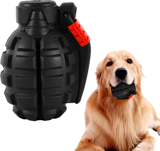 Indestructible Dog Chew Toys for Aggressive Chewers - Durable, Heavy Duty Toys for Large Dogs (Black)