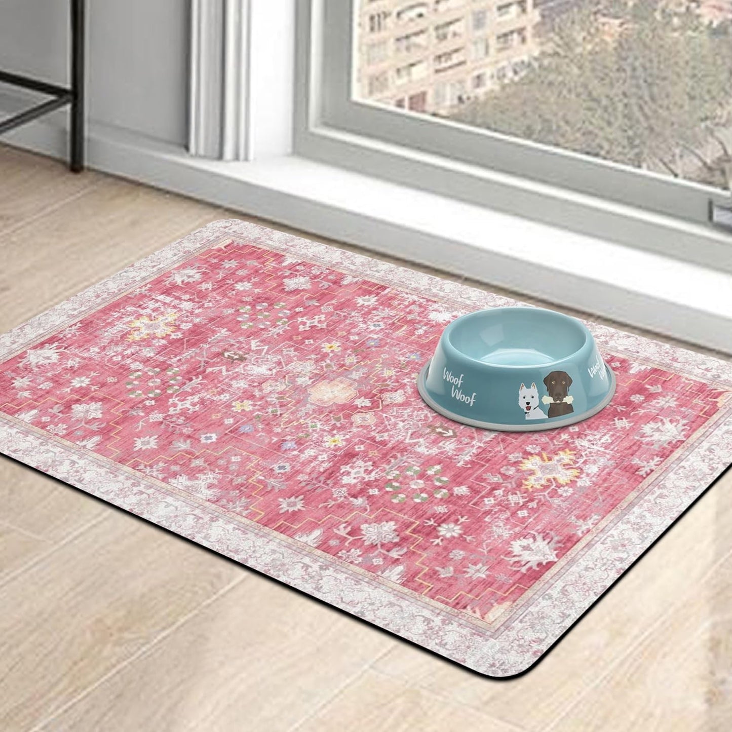 Pet Food Mats for Floor, Absorbent Dog Mat for Food and Water Dispenser Mat, Dog Food Mat Quick Dry Cat Food Mat Pet Supplies