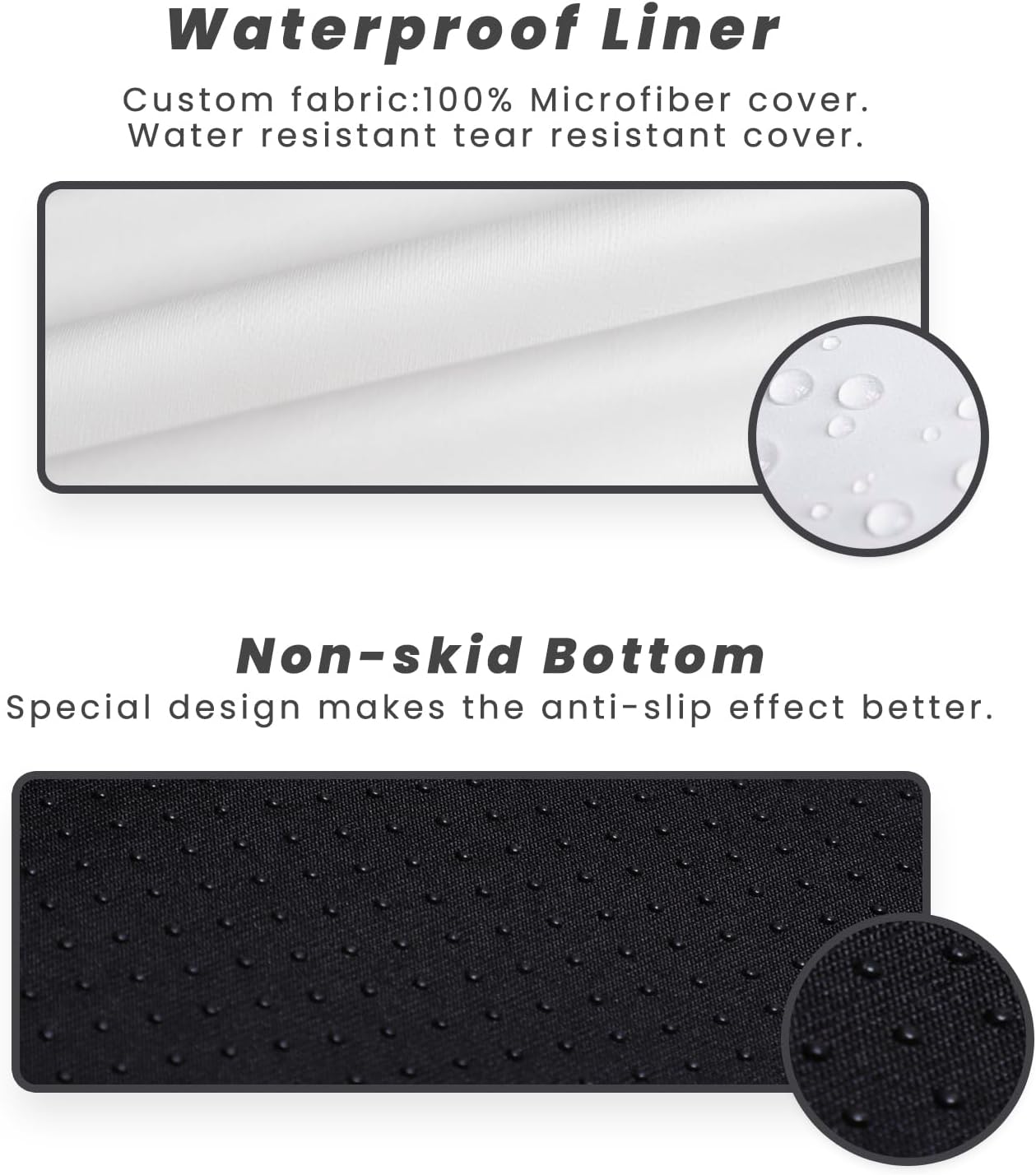 Laifug Orthopedic Memory Foam Extra Large Dog Bed Pillow(50"x36"x10", Slate Grey) Durable Water Proof Liner & Removable Washable Cover & Smart Design