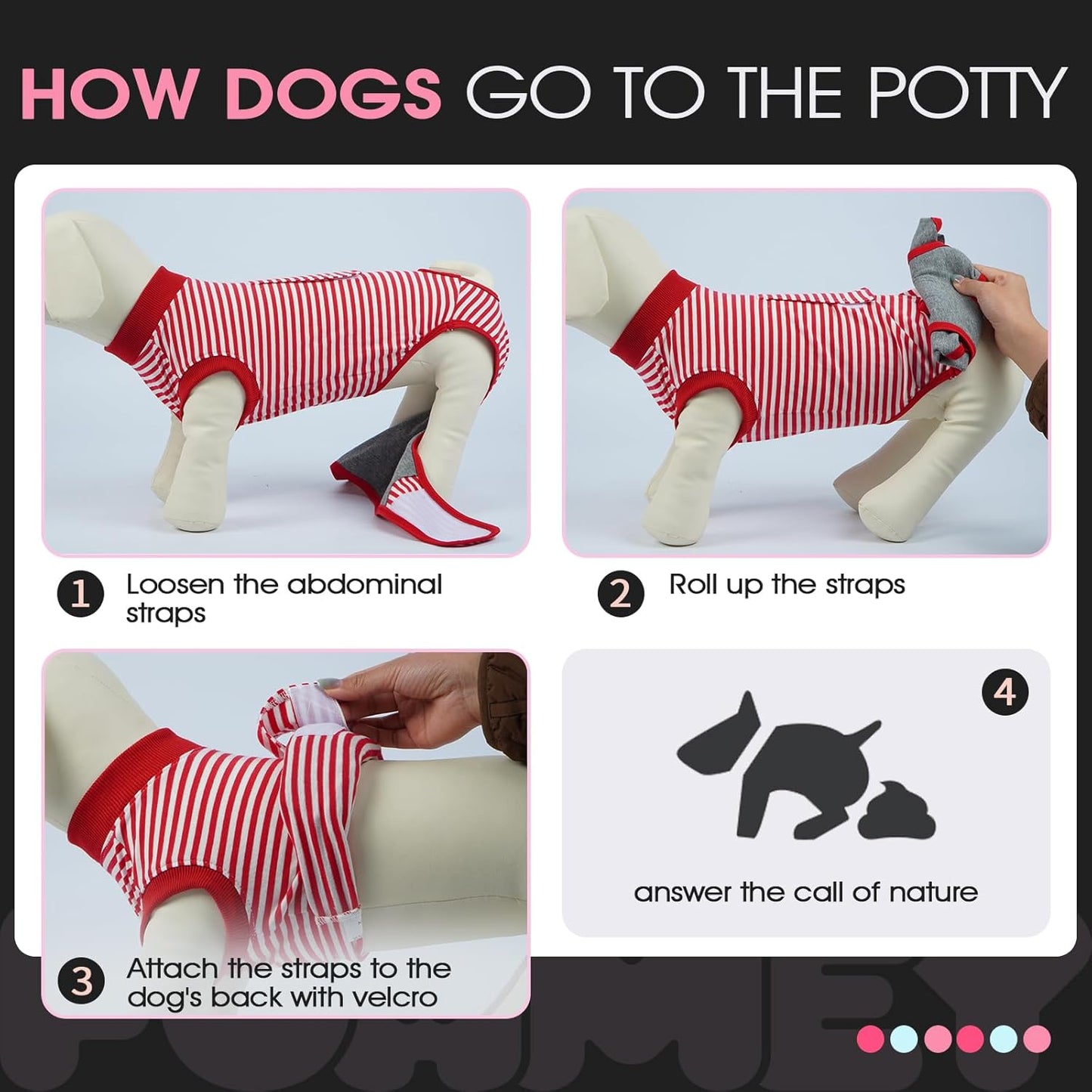 FUAMEY Dog Recovery Suit Male,Dogs Surgery Neuter Suits Puppy Spay Shirts for Female Protect Dog's Skin Anti Licking Abdominal Wounds Doggie Onesie Pet Bodysuit Alternative to Cone Red Stripes S