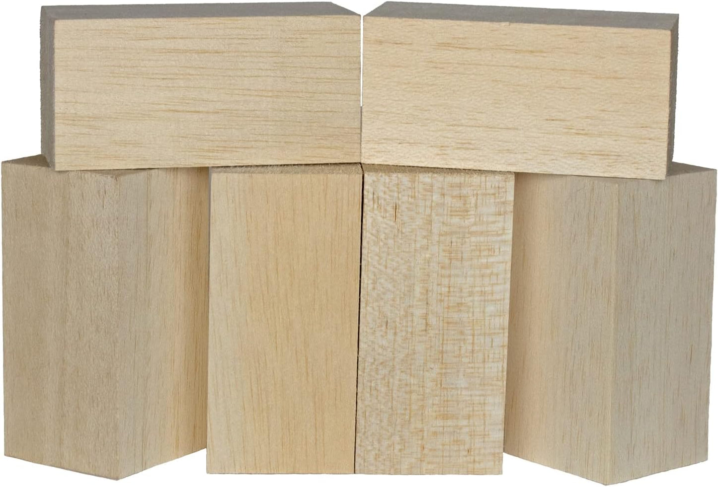 Super Bird Creations SB50017 Balsa Wood Blocks - Bird Toys for Parrots - Unfinished Bird Chew Blocks, Wooden Balsa Cubes Material for Crafting and Whitlling Carving - Small Bird Size, 2x2x4, 6 Pieces