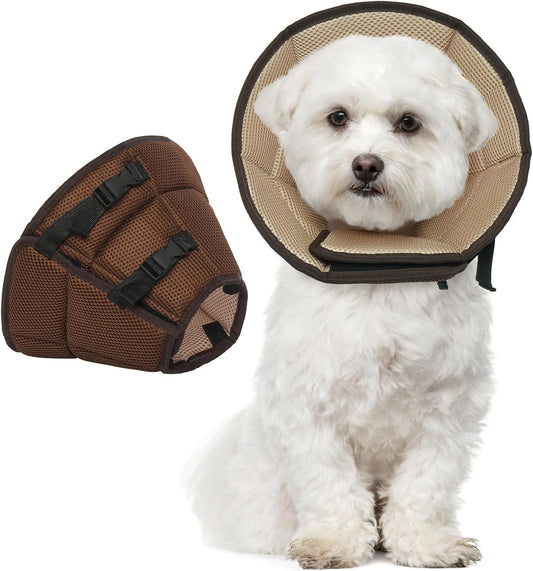 Dog Cone Collar After Surgery, Adjustable Soft Recovery Cone for Small Dogs to Stop Licking, Light-Weight Comfortable Elizabethan Collar for Dogs Anti-Bite Lick Protective Wound
