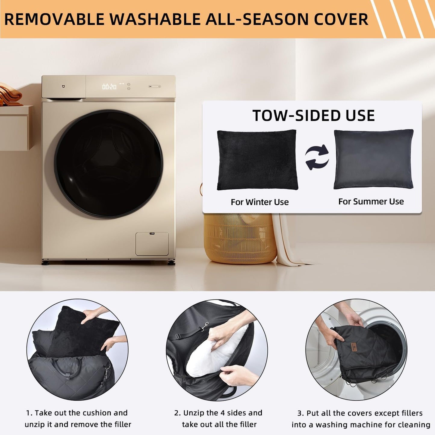 PET MARVEL Dog Car Seat for Small Dogs, Waterproof Dog Booster Seat with Storage Pockets Memory Foam, Fully Detachable Washable Pet Carseat, Up to 25 lbs, Portable Dog Car Travel Carrier, Black