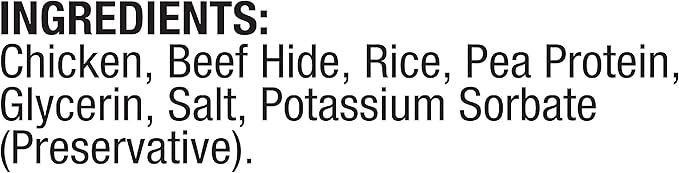 Good'n'Fun Chicken Dumbbells 4 oz, CASE Pack of 12 Individual Bags