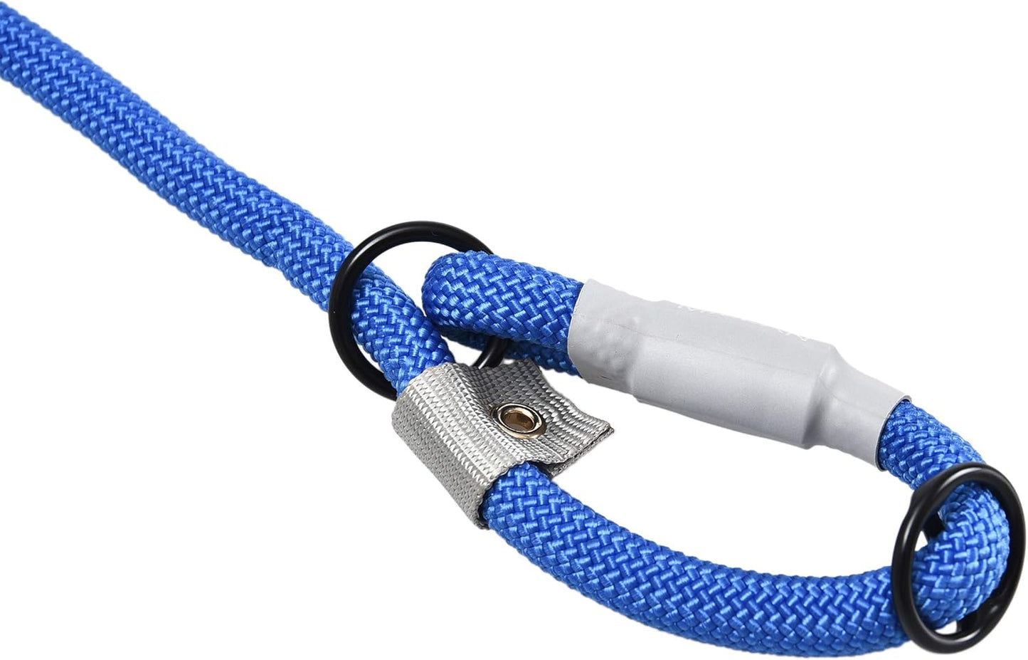 Cesar Millan Slip Lead Leash™ - 2-in-1 Slip Collar Dog Training Lead & Collar | Heavy Duty Durable Weatherproof Rope Leash, No Pull Training | Length 4ft Diameter 1/2” (Large, Blue)