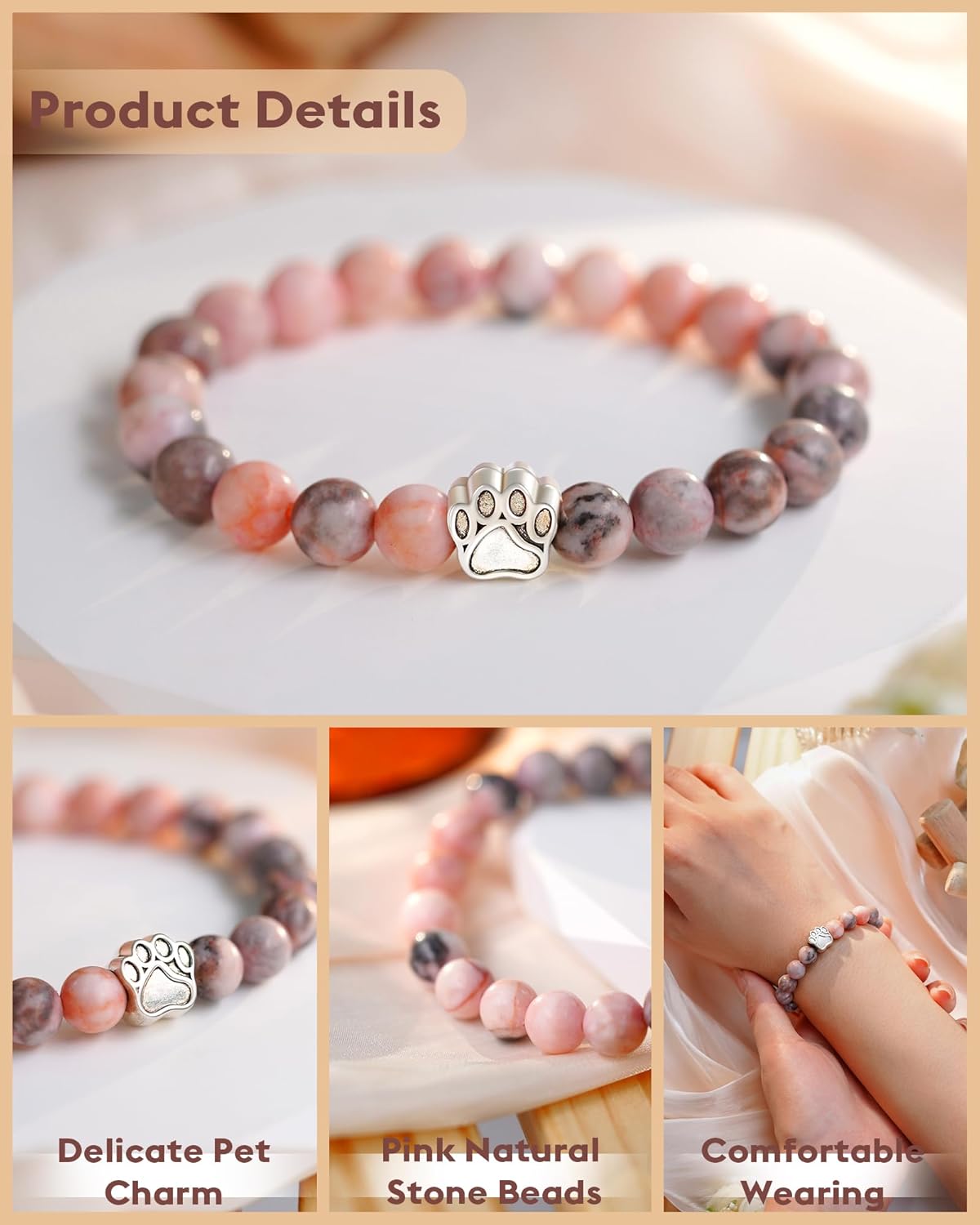 FYUKISS 𝗣𝗲𝘁 𝗠𝗲𝗺𝗼𝗿𝗶𝗮𝗹 𝗚𝗶𝗳𝘁𝘀 𝗳𝗼𝗿 𝗪𝗼𝗺𝗲𝗻/𝗠𝗲𝗻, Multiple Colors Available: Pink, Black, Mixed, Purple, Blue