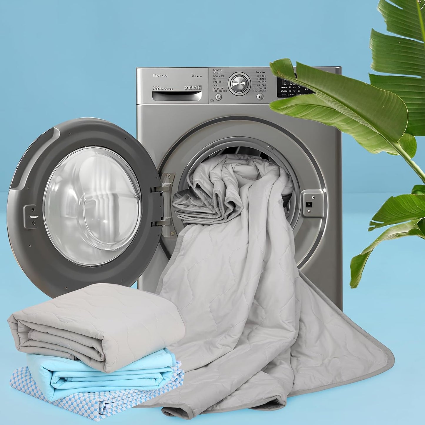 Cooling Blanket for Dogs - Q-MAX>0.4 Waterproof Pet Throw Blanket Bed Cover, Non-Slip Dog Blankets for Couch Protector, Washable Furniture Cover for Summer, Grey,50x60