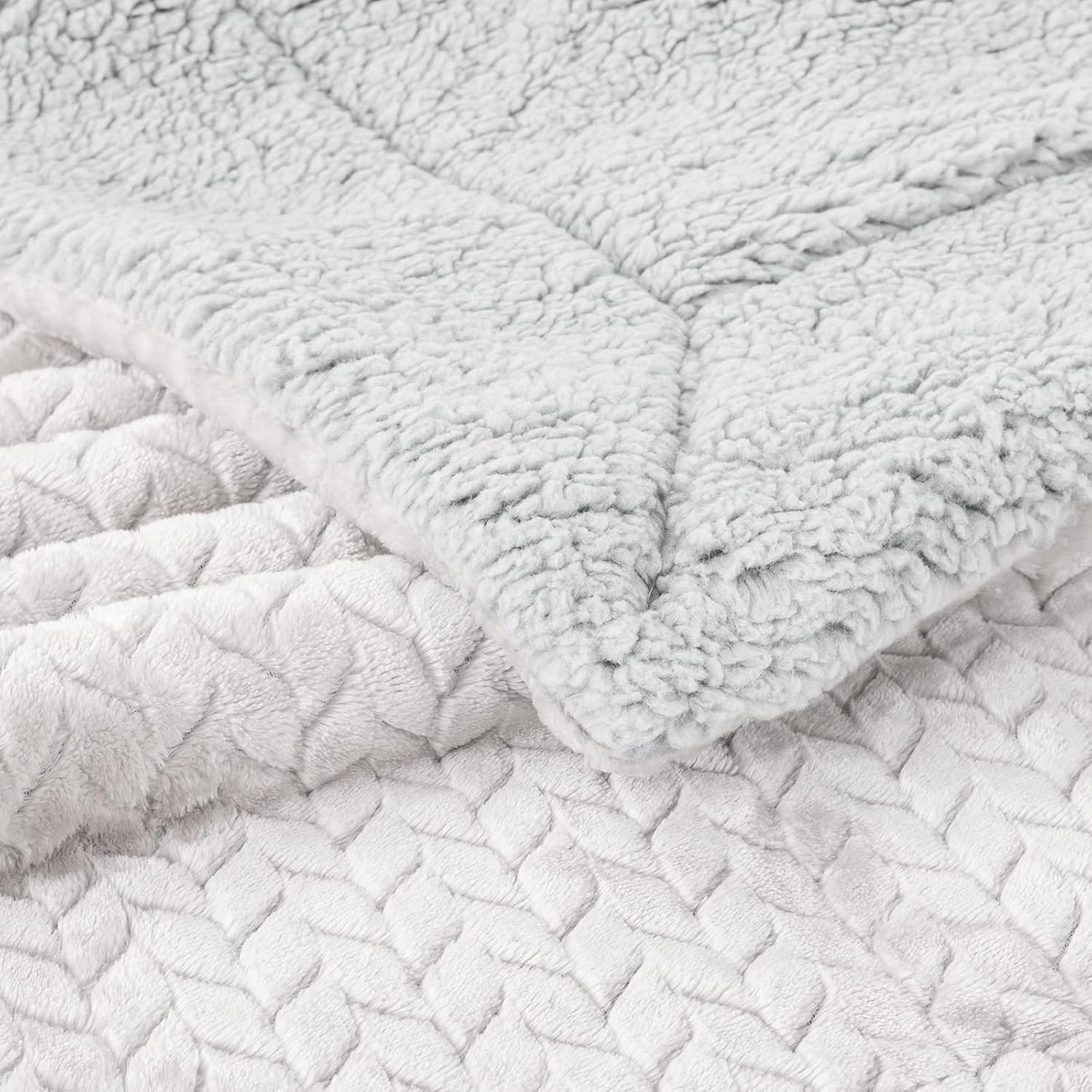 Fuzzy Blanket or Fluffy Blanket for Baby Girl or boy, Soft Warm Cozy Coral Fleece Toddler, Infant or Newborn Receiving Blanket for Crib, Stroller, Travel, Outdoor (40" x 48", MD-Milk)