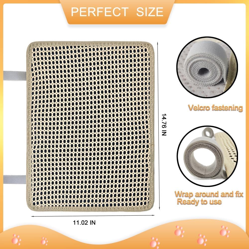 Cat Nail File Scratcher, Cat Scratch Pad Wrapped Around a Cat Scratching Post, Nail File for Cats with 80 Aluminum Oxide Grit, Cat Nail File Can Help to Trim Your Cat's Nails and Protect Scratch Post