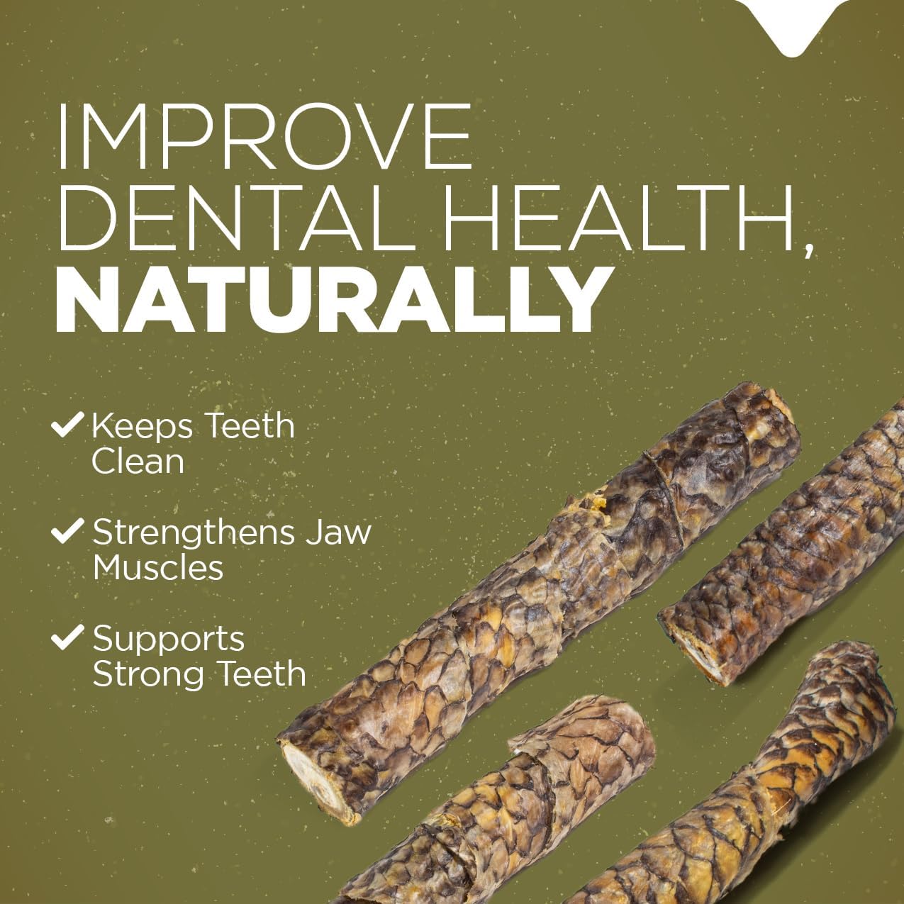 Natural Farm Power Fish Sticks Dog Chews (6”, 5-Pack), 2-in-1 Power Chews: Premium Beef Cheek Wrapped in Crunchy Tilapia Skin, Rich in Omega 3s, Long Lasting Protein Chew with Health Benefits