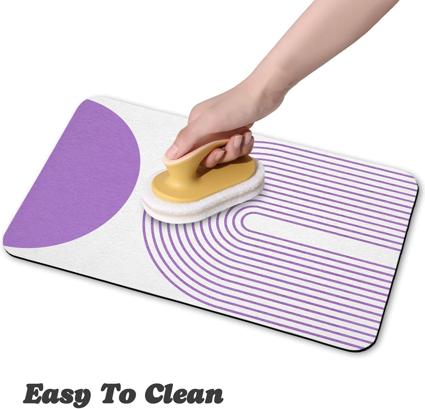 Dog Food Mats for Floors Waterproof, Cat Water Bowl Mats Pet Feeding Absorbent Mat Placemats for Food and Water Bohemia 16 * 24 inch