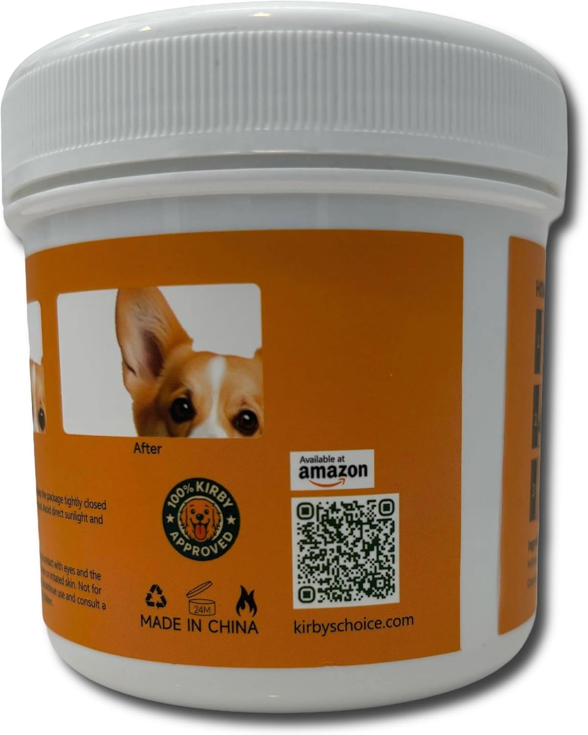 Kirby's Choice Pet Wipes 50 Ct Canister – Dog & Pet Finger Wipes for Teeth & Ears – Gentle Grooming Wipes for Oral Care & Ear Cleaning – Safe, Durable & Easy to Use (Ears)