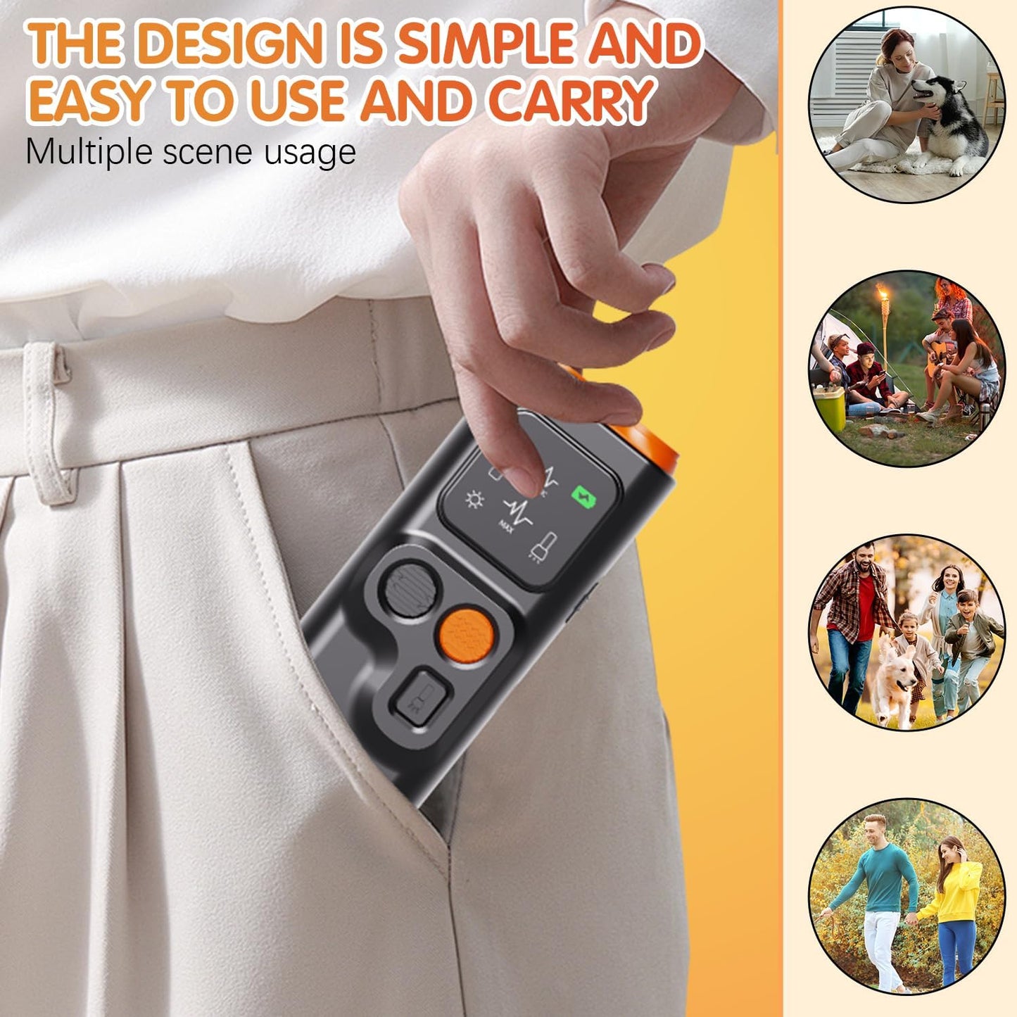 BarkGuard Pro 2025, Anti Barking Device for Dogs, Dog Bark Deterrent Device with LED Flashlight and HD Display, Double Head High Power Dog Behavior Correction Device, Stops Barking in Seconds