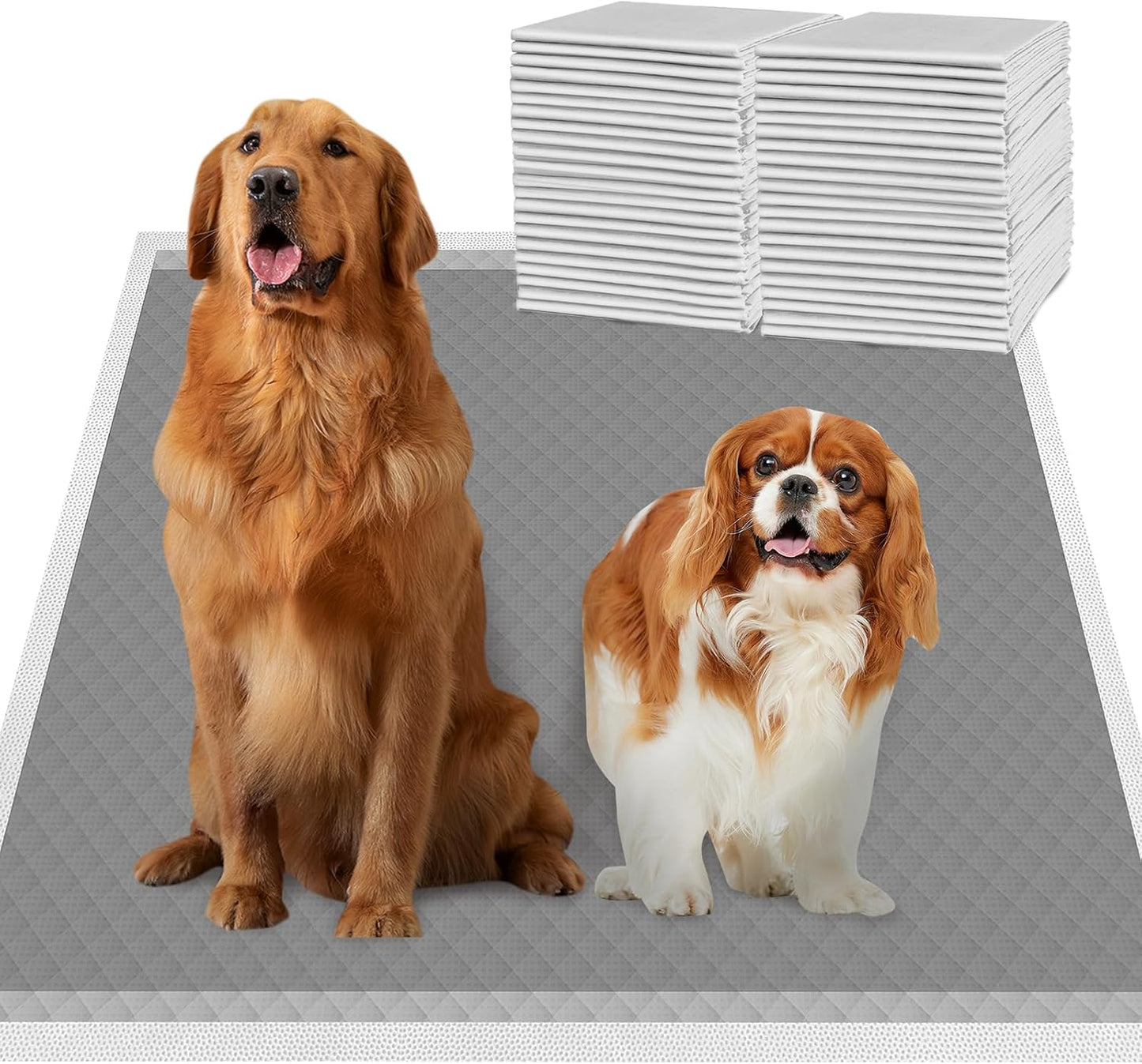 Charcoal Puppy Pads XL 30"x26", 40 Count Disposable Dog Pee Pads Extra Large, Activated Carbon Dog Potty Pads for Training, Pet Urine Bed Pads for Doggies, Piddle Pads for Indoor and Outdoor