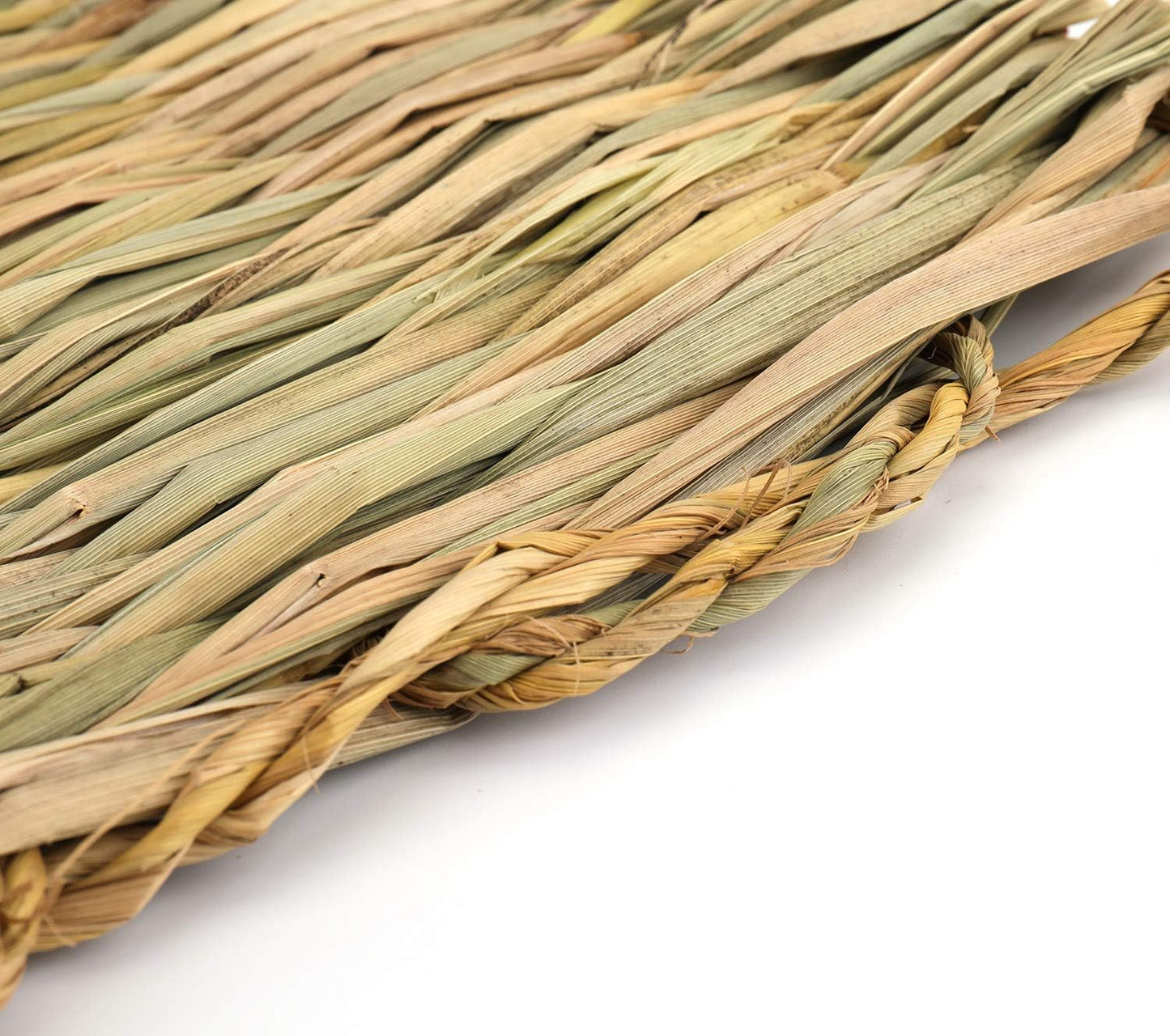 Yesland 12 Pack Woven Rabbit Mat - Grass Mat & Bunny Bedding Nest - Natural Chew Toy Bed for Guinea Pig Chinchilla Squirrel Hamster Cat Dog and Small Animal