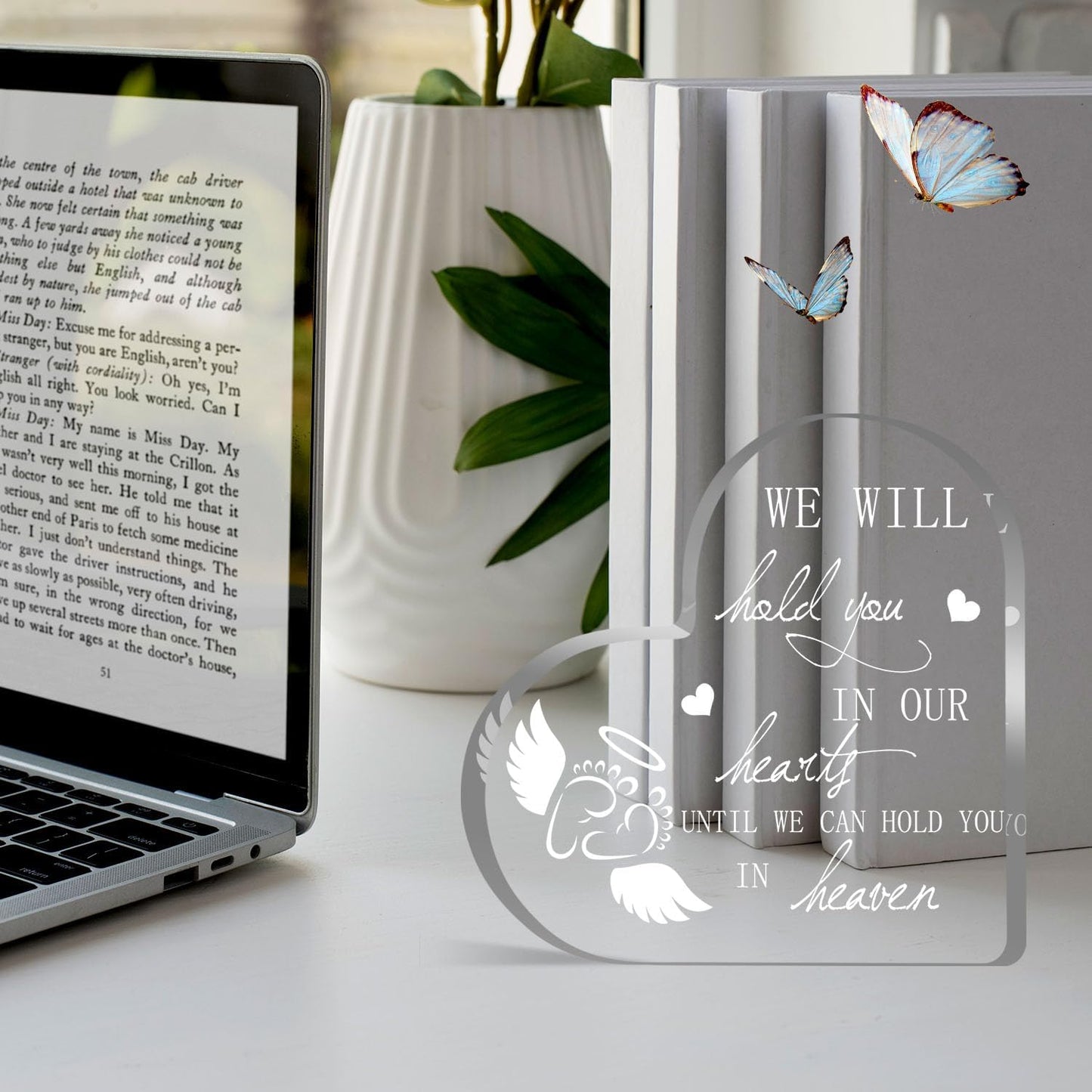 Miscarriage Gifts for Mom, Miscarriage Acrylic Keepsake for Loss Infant Baby, Pregnancy Loss Gifts, Loss of Baby Memorial Home Decorations, Sympathy Gifts for Parents