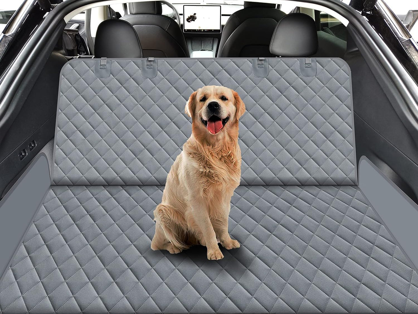 GXT Dog Back Seat Cover Protector for Cars SUV and Trucks with Mesh Window, Scratchproof Nonslip and Waterproof Material