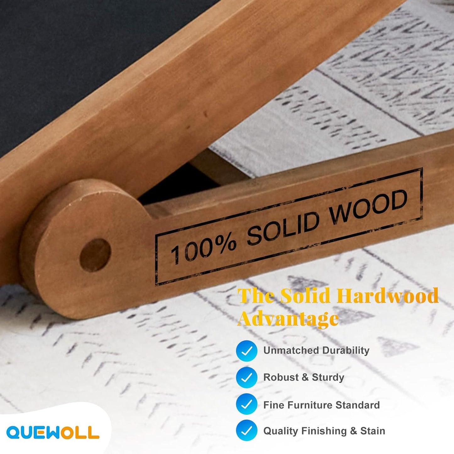 Dog Ramp for Bed and Couch, 5 Height Adjustable Solid Wood Pet Ramp for Small, Medium & Large Dogs, Collapsible Anti-Slip Dog Ramp for Sofa, Couch & Beds (Brown, 115)