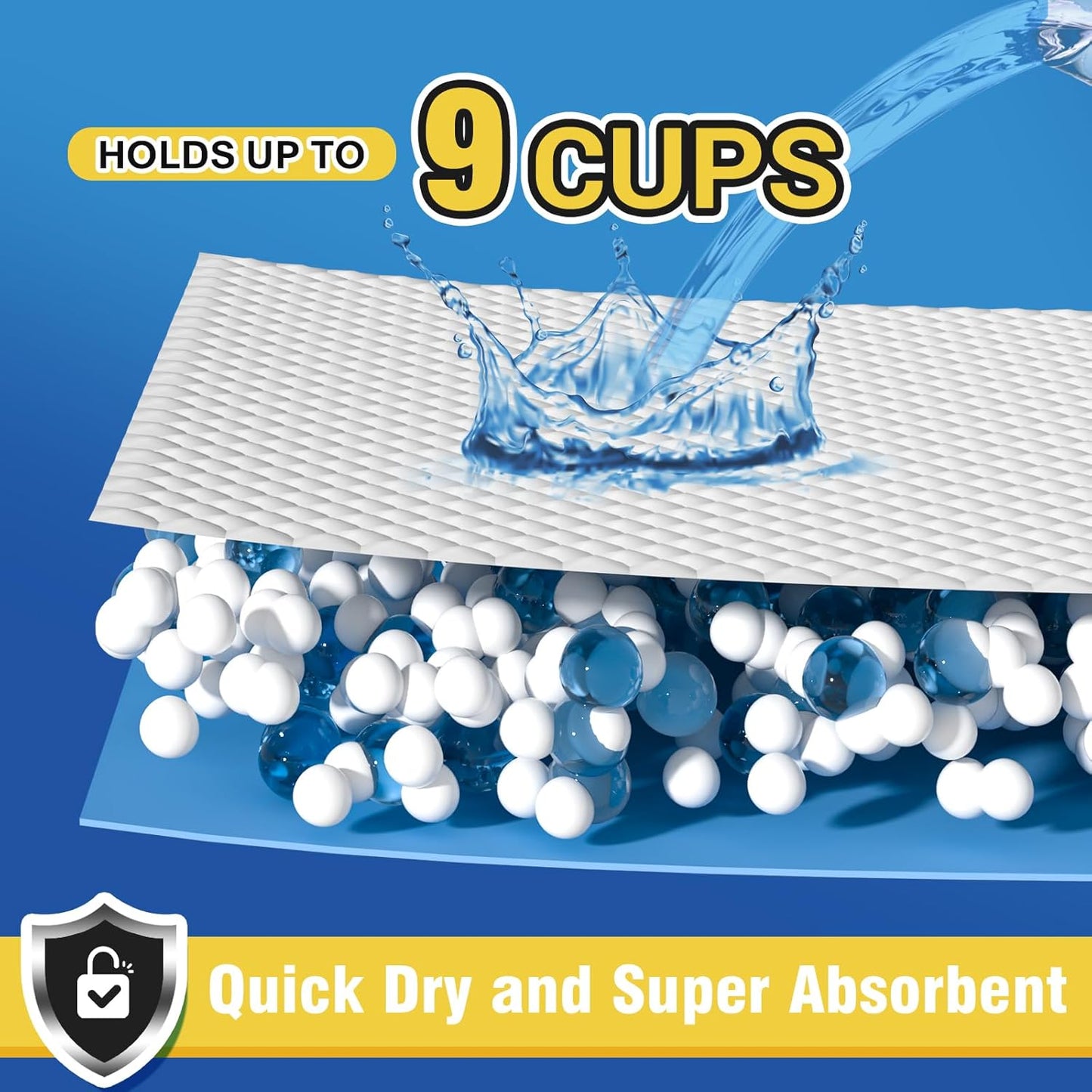 Extra Large Doggie Pee Pad, 30”x30” Thicken Dog Pee Pads, 60 Count XL Doggy Pads Leak-Proof, Super Absorbent Puppy Pee Pads for Dogs, Soft Training Pet Pads for Dogs Cats Rabbits