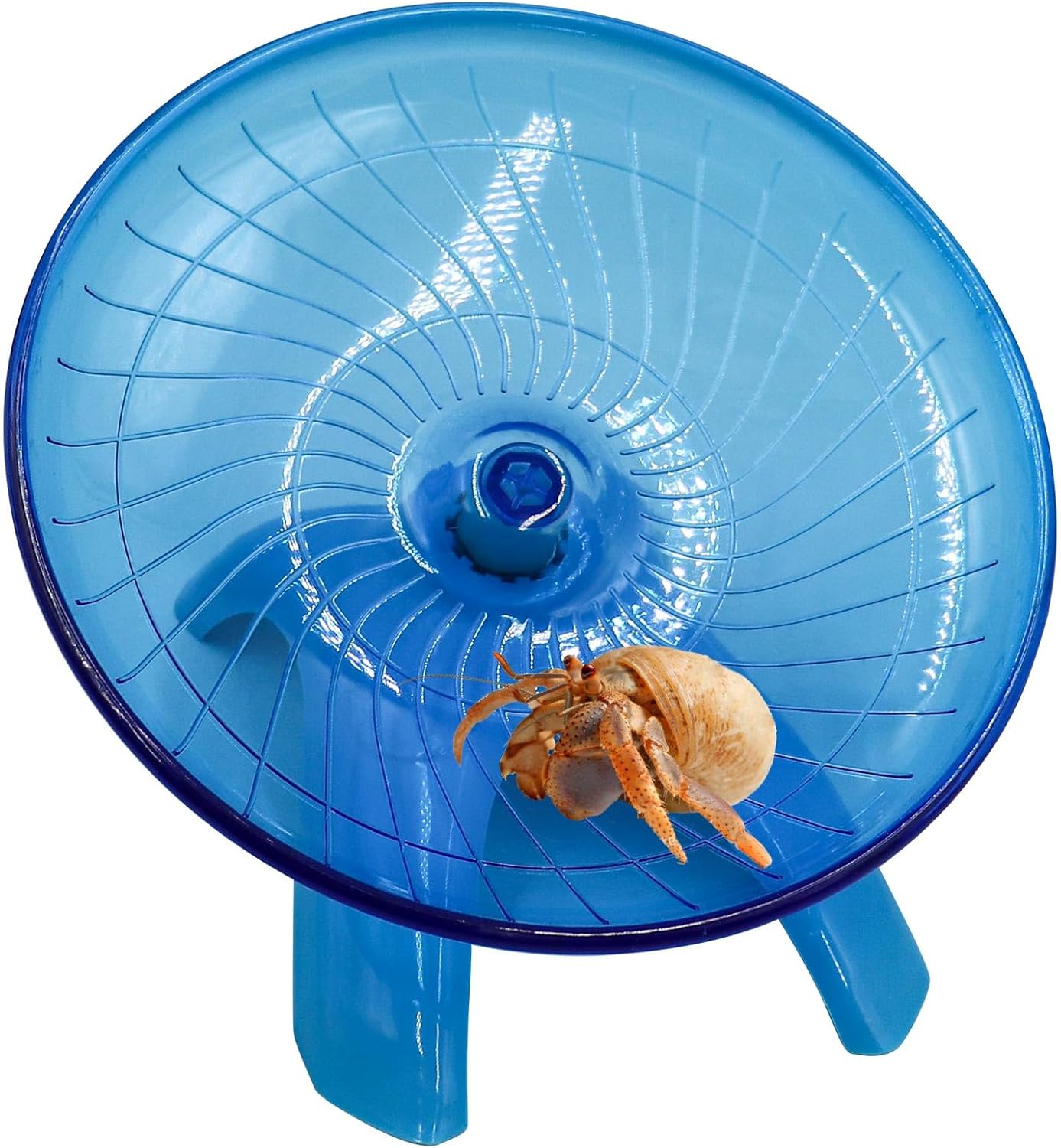 Oooct Hermit Crab Wheel Toy, Small Animals Cage Accessory, Suitable for Hermit Crab, Hamster, Rat