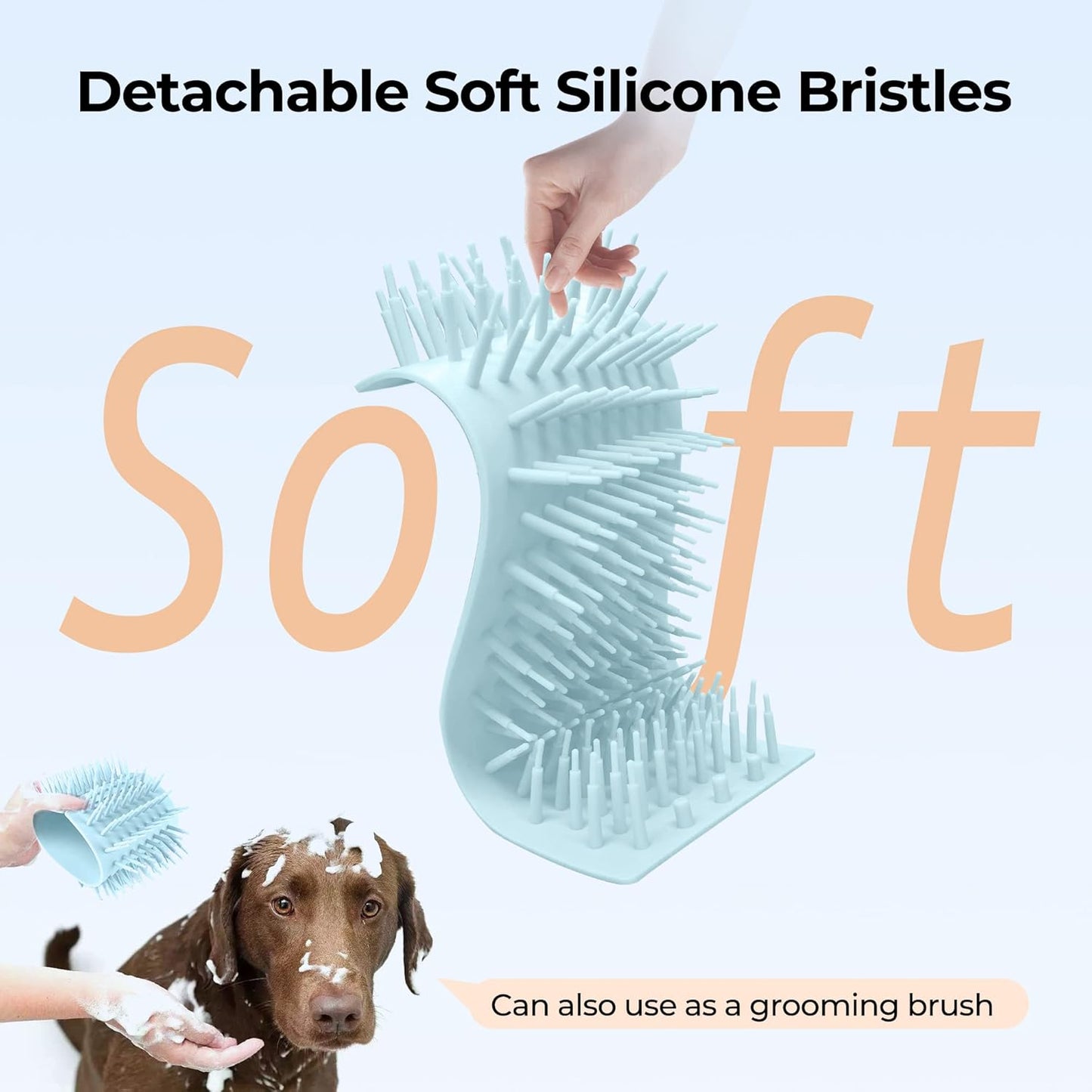 DOGNESS W01 Automatic Dog Paw Cleaner for Small to Medium Dogs (Light Blue)