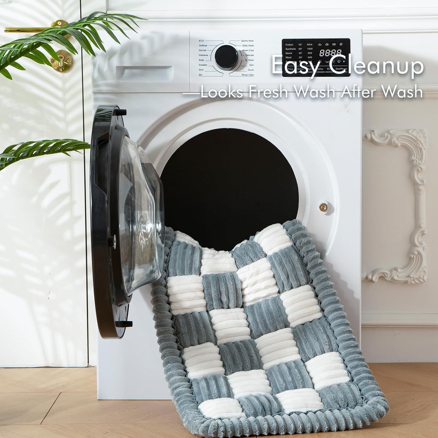 Dog Bed for Car, Pet Travel Backseat Mat for Vehicle SUV Truck Jeep Automobile, Large Washable Foldable Non-Slip Fuzzy Soft Comfortable Cozy Extender Protector Cover Pad, Grey, 24.8x54 in