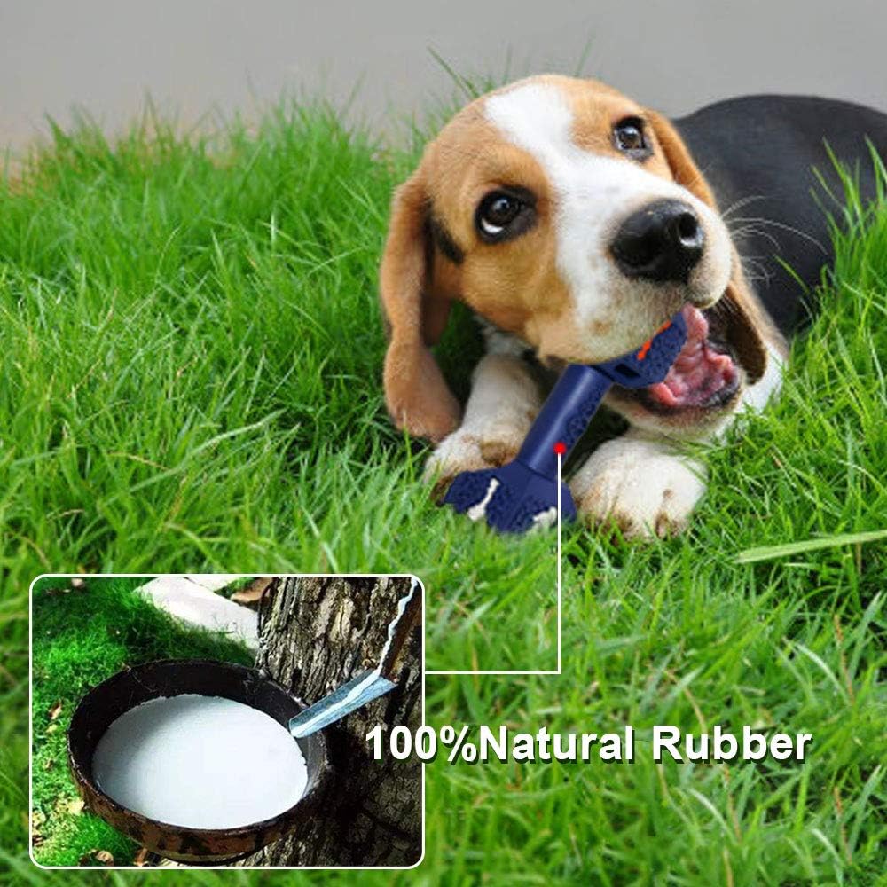 Dog Chew Toys for Aggressive Chewers,Food Grade Non-Toxic Dental Pet Toy,Tough Durable Indestructible Dog Toys for Small Dogs.Blue（8IB-15IB）