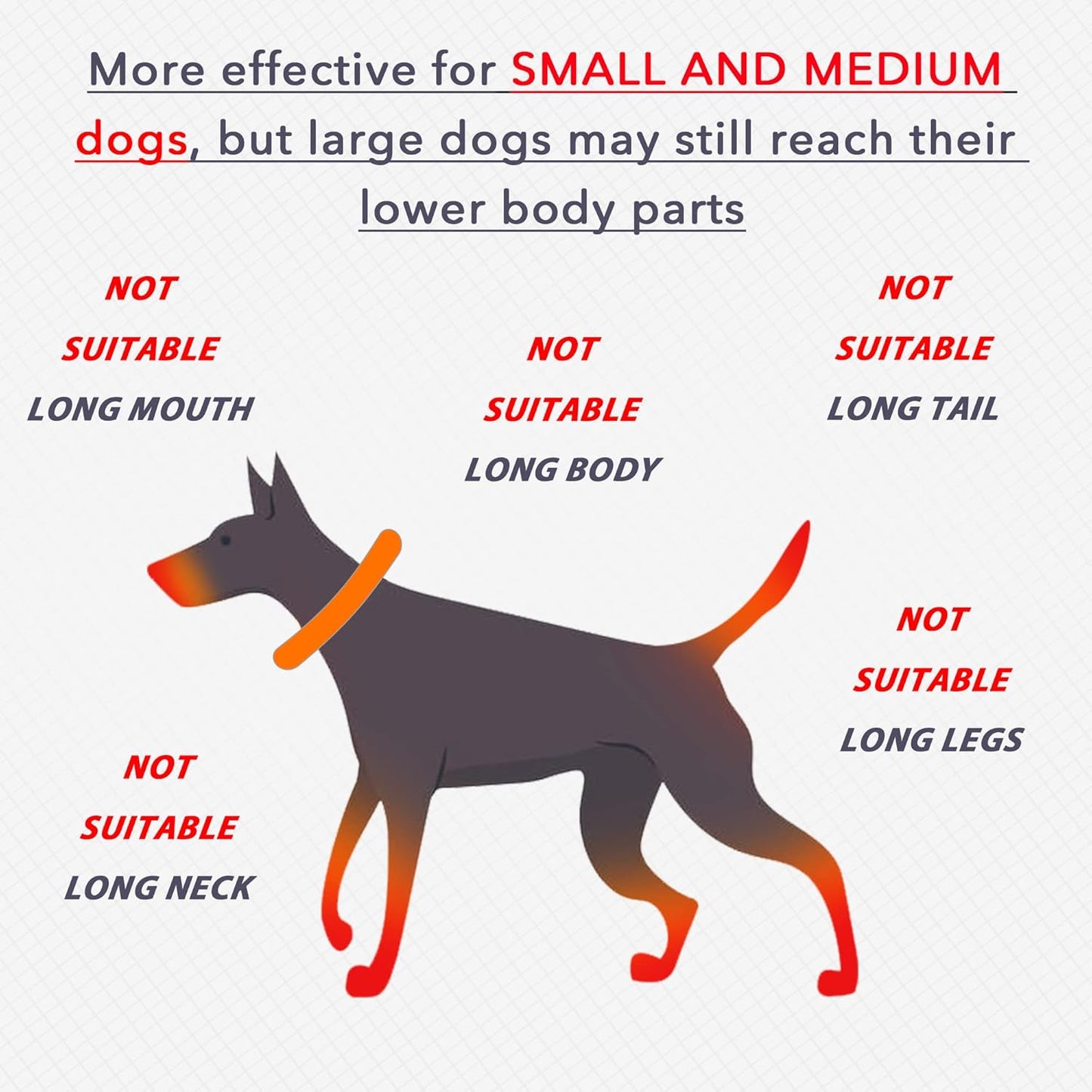 IDOMIK Dog Recovery Collar, Waterproof Soft Dog Cone After Surgery, Comfy Protective Elizabethan Collar Alternative for Dogs Cats, Adjustable Pet Neck Donut Cone Anti-Licking Biting Wounds,Grey,L