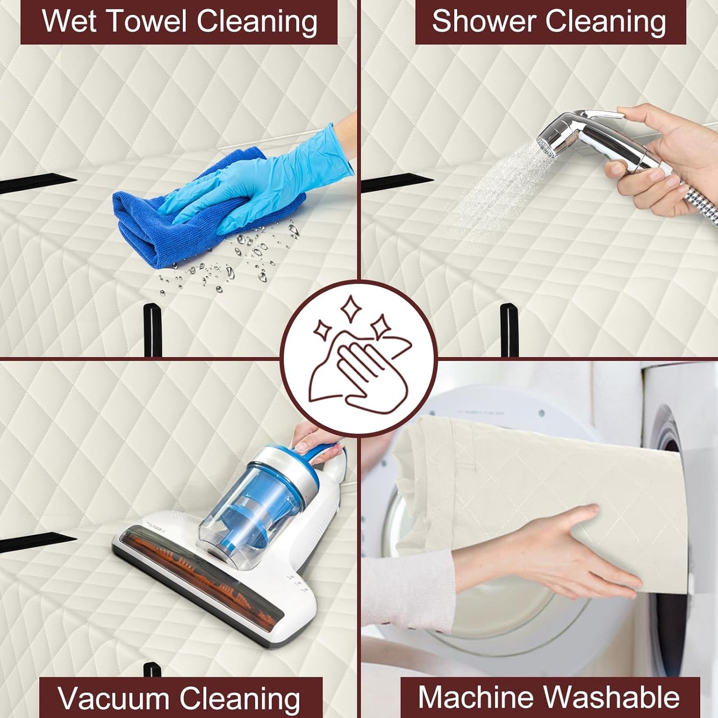 Backseat Cover for Dogs, Waterproof and Non-Slip Pet Bench Seat Covers, Car Seat Protector for Back Seat, Universal Size Rear Car Seat Cover Fits Cars, Trucks and SUVs, L-Beige&Black