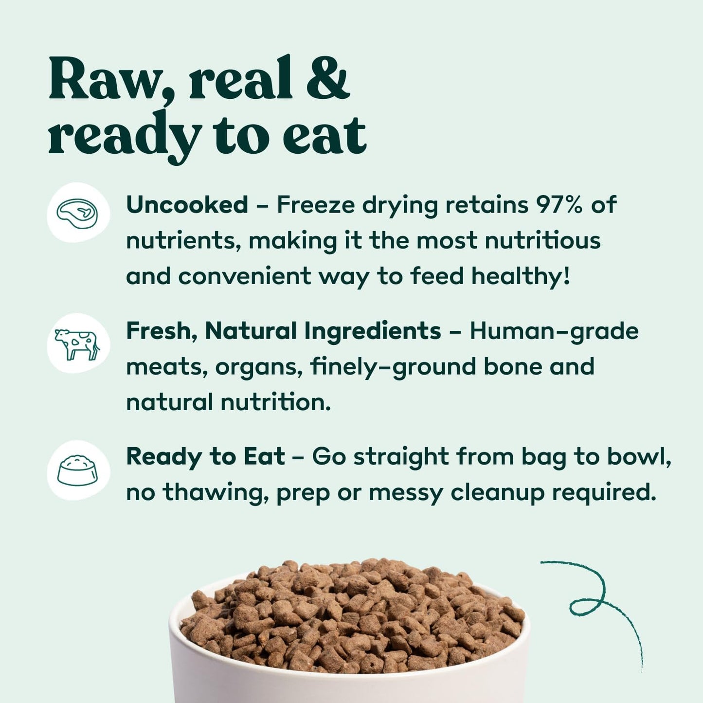 Little Hunter- Freeze Dried Dog Food Raw USDA Beef | for Small & Large Breeds | High Protein + Organic Fruits & Veggies Veterinarian Made Small Batch