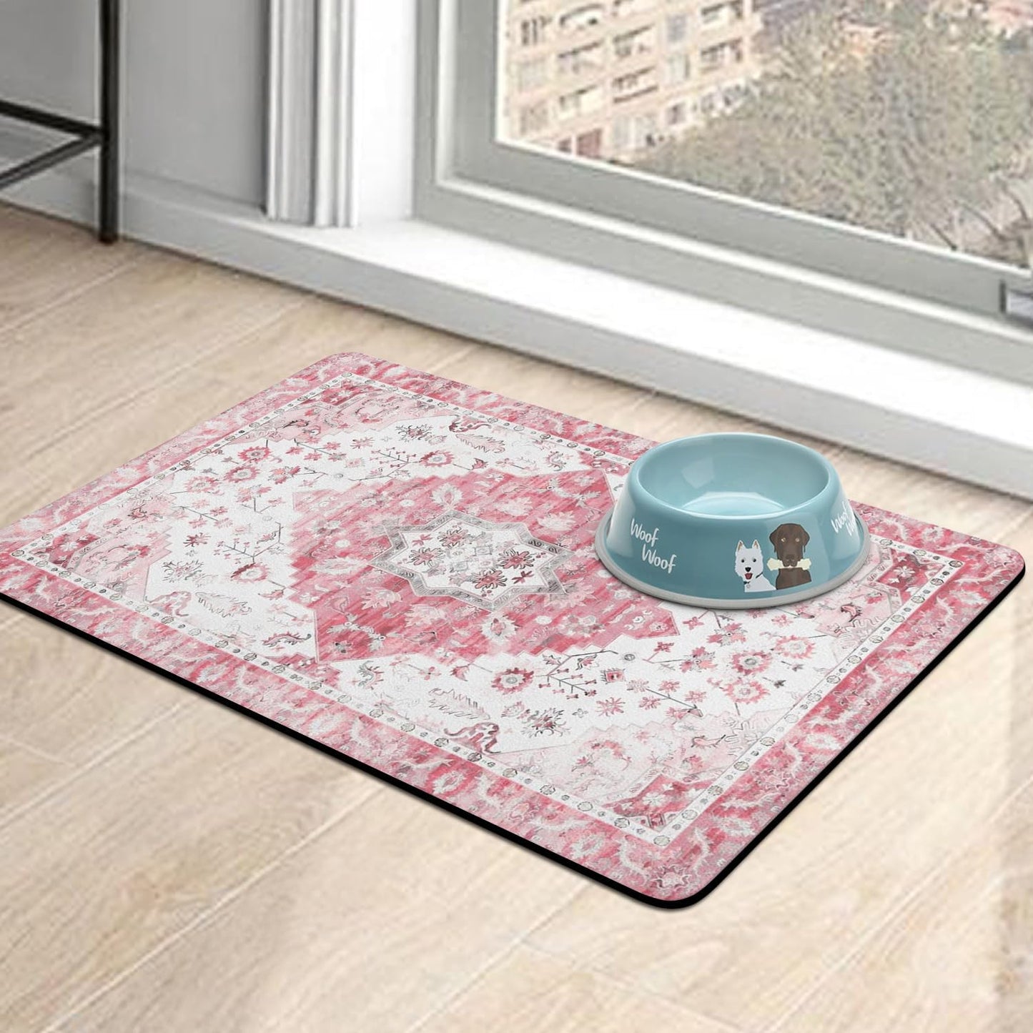 Pet Food Mats for Floor, Absorbent Dog Mat for Food and Water Dispenser Mat, Dog Food Mat Quick Dry Cat Food Mat Pet Supplies